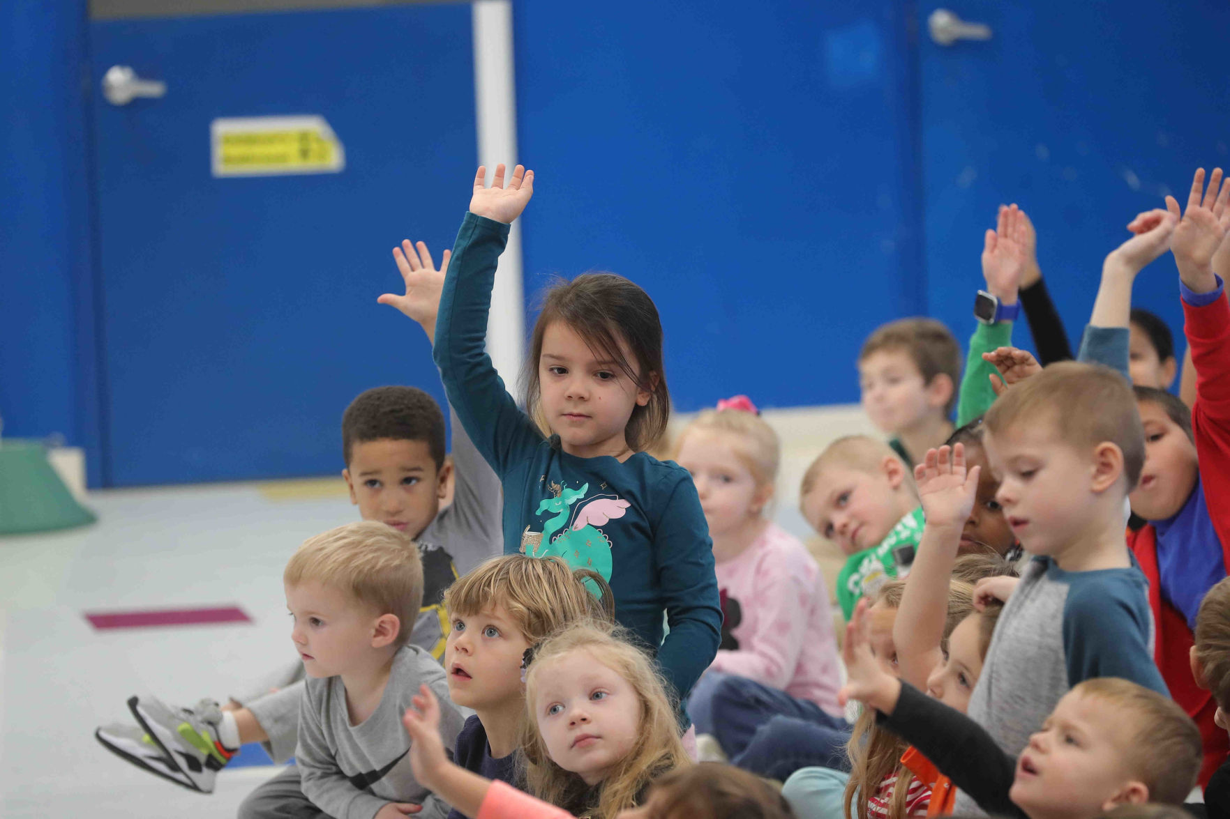 Meteorologist Joe Martucci at the English Creek Academy